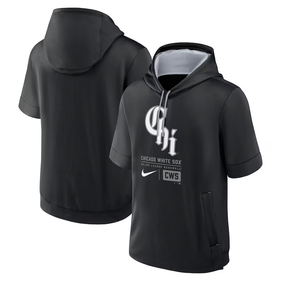 Men MLB Chicago White Sox black 2024 Nike hoodie->chicago white sox->MLB Jersey